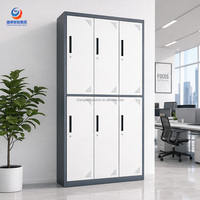 Archivador Metálico Moderno, Mueble de Oficina, Armario de Almacenamiento de Acero con Cerradura, Archivador de Acero Laminado en Frío Resistente para Uso Doméstico