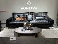 VONLIVA Canapé Modulaire Sans Armature en Velours Côtelé Gris, Emballé Sous Vide, avec Éponge Compressée, Canapé en Boîte, Siège Profond Surdimensionné Effet Nuage