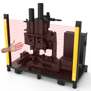 Tirai lampu lift Sensor keamanan tiga sisi, optik industri Pitch 10mm 2.5m penginderaan jarak - Product Image 1