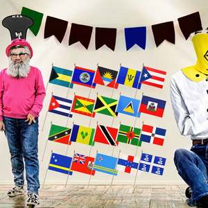 Bandera de Palestina con Logotipo Personalizado, Impresa Digitalmente en Material de Seda, con Asta Telescópica, Hermosos Gráficos - Product Image 3