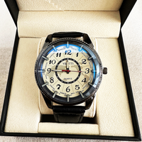 Jam Tangan Kulit Pria Mewah OEM Sport Quartz Dial Besar Model Fashion Set Jam Tangan Pria Montre Femme