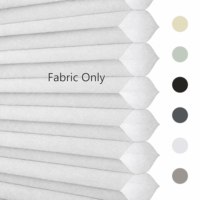 Tissu de qualité supérieure pour stores plissés alvéolés bleus sur mesure (ODM/OEM) pour fenêtres