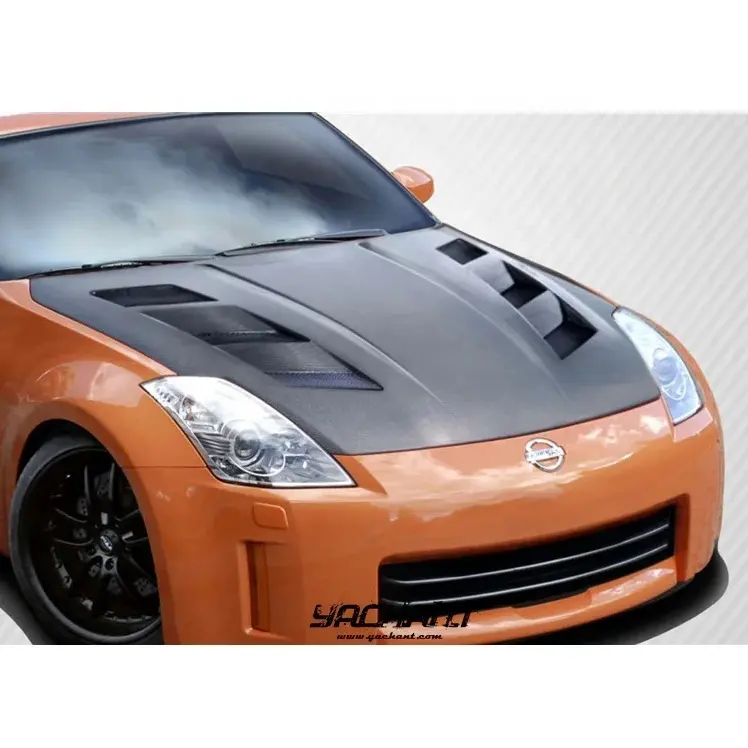 Koolstofvezel 2006 Naar 2008 Nissan 350z Z33 Kouki Am Stijl Motorkap Body Kit Voor 350z Z33 Kap