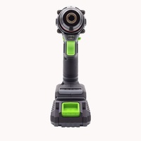 Nouvelle perceuse électrique sans balais au lithium rechargeable, perceuse à percussion à couple élevé, réversible, pour carrelage, bois, métal, double vitesse, variation continue