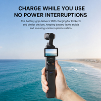 Poignée de batterie durable et légère en ABS pour caméra DJI Osmo Pocket 3 4, enregistrement extérieur, batterie externe 5000 mAh, accessoire de prise de vue