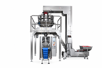 Machine d'emballage verticale automatique à plusieurs têtes 420D, 110 BPM, haute vitesse, pour l'emballage de céréales, de fruits secs, d'aliments pour animaux, de produits granulaires
