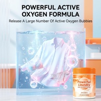 SUPLALA Poudre de lessive concentrée 500g Sans chlore Détergent 30%-50% pour éliminer les taches et les odeurs 99,9%