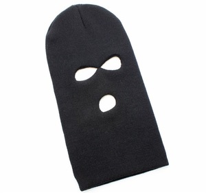 Gorro de Punto Personalizado al por Mayor con 3 Agujeros, Gorro Balaclava con Logotipo Personalizado - Product Image 3