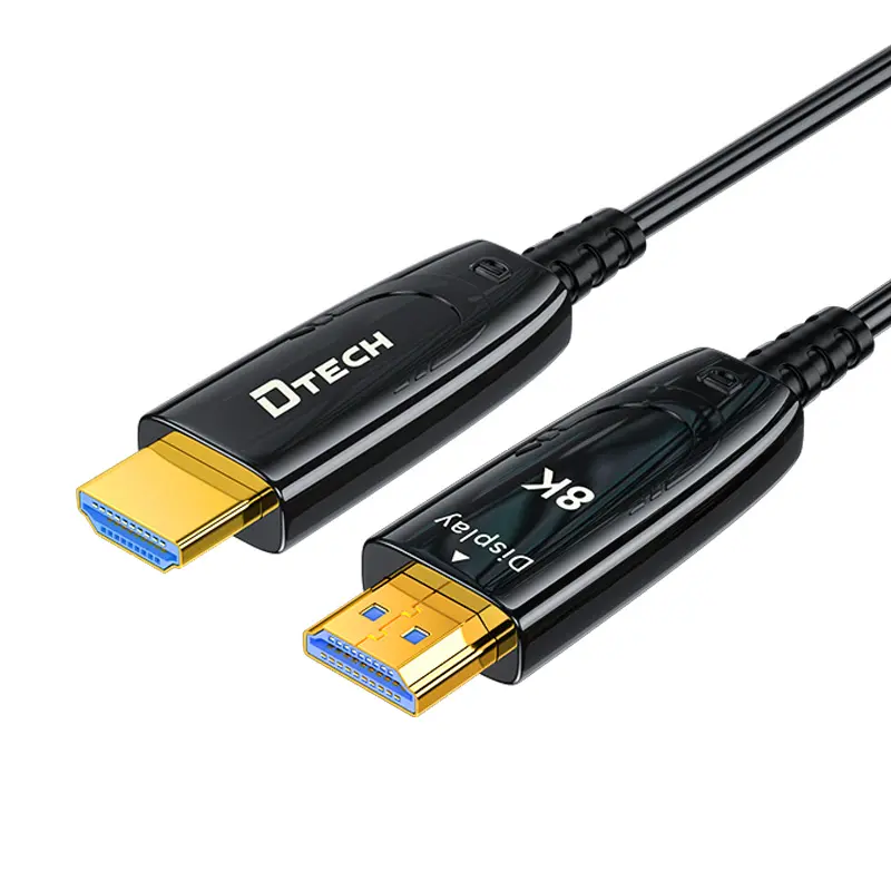 Vente en gros Câble fibre HDMI 8K 4K 2K 20M 10M 5M 3D HDR 48Gbps Câble fibre optique HDMI 2.1 avec Ethernet pour ordinateur