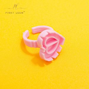 Pinky Leem Lash Glue Holder Grafting Eyelash Extension Sunflower Glue Cup for <b>Makeup</b> <b>Accessory</b> Tools Glue Ring Blossem Cup - Product Image 2