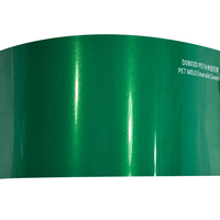 WRAPMASTER 1.52*17 mètres PET MIUI Vert émeraude brillant Film de protection de peinture automobile en vinyle
