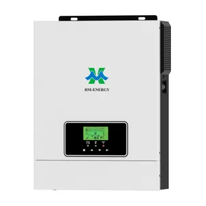 Inverter tenaga surya Grid, 3,2kva, Inverter matahari 1600W 3000W 24V 30-400VDC, Inverter surya bawaan 80A MPPT