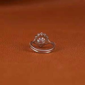 925 Sterling Silver Hip Hop Moissanite <b>Diamond</b> <b>Ring</b> Lab Grown <b>Diamond</b> Statement Jewelry - Product Image 2