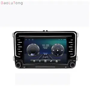 8G + 256G layar sentuh 7 "Android 13 Stereo Audio mobil 256G 2 Din Radio mobil untuk Vw Skoda Octavia Golf Passat B6 Polo carplay Scr