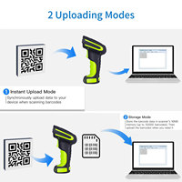 Symcode, escáner de código de barras de mano, verde, 433Hz, conexión inalámbrica, interfaz USB COM, reparación de teléfonos, reparación de teléfonos móviles A4S