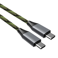 Nouveau câble USB Type-C tressé en aluminium et nylon 5A à charge rapide, transfert de données 10 Gbit/s, 3 m, pour ordinateur, écouteurs, appareil photo iOS