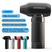 Souffleur de poussière portable sans fil CROSSGUN avec moteur sans balais DC 130000RPM |   Pression du vent de 200g |   Qualité professionnelle pour