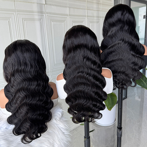 วิกผมแท้แบบ Body Wave สีธรรมชาติ เนื้อนุ่มเป็นลอน วิกผม HD Lace Front  พร้อมผมไลน์ที่ถอนมาแล้ว  วิกผมหนาเต็มศีรษะ - Product Image 3