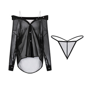<span class=keywords><strong>Camicia</strong></span> da <span class=keywords><strong>notte</strong></span> con catena di diamanti chemise in chiffon da donna <span class=keywords><strong>Sexy</strong></span> lingerie con indumenti da <span class=keywords><strong>notte</strong></span> perizoma - Product Image 5