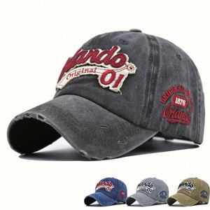 Vintage Sporty Unisex Customized Woven <b>Patch</b> Embossed Common Mesh Fabric Distressed Washed Curved Brim Baseball Cap - Product Image 1