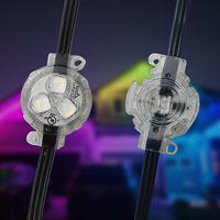HRSYT DC36V IP68 étanche extérieur vacances avant-toit éclairage WPS2811 2814 UCS2903 2904 piste en aluminium lumière de noël permanente
