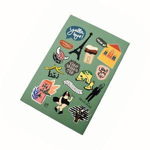 Cahiers économiques reliés par des cordes avec un design personnalisé, 24 feuilles, se plient à plat pour le journal de bureau et les notes scolaires - Product Image 4