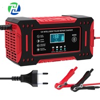 Liquidation : Chargeur de batterie numérique intelligent entièrement automatique 12V 6A pour voitures et motos (batteries au plomb) – Prises UK, US, AU, EU