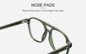 Montures en acétate double vintage Lunettes tendance pour boutique d'accessoires de mode Lunettes en acétate unisexe - Product Image 6