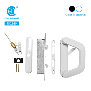 Keyi phần cứng no.920 Single Side D Shape cửa trượt xử lý với khóa trường hợp và xi lanh - Product Image 2