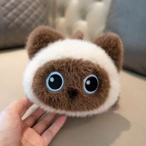 Peluche a Forma di Gatto Sdraiato, Cuscino Imbottito <span class=keywords><strong>in</strong></span> Cotone PP, Animale di Peluche per Abbracciare e Dormire, <span class=keywords><strong>Regalo</strong></span> per Fidanzata - Product Image 5