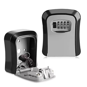 Caja de Seguridad para Llaves Safewell de Alta Resistencia con Combinación de 4 Dígitos, Caja de Seguridad para Llaves Montada en la Pared, Caja de Almacenamiento de Llaves para Exteriores para el Hogar y Apartamentos - Product Image 1
