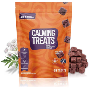 Complément apaisant pour animaux de compagnie OEM pour la relaxation quotidienne et l'entretien, complément nutritionnel à la racine de valériane, friandises calmantes - Product Image 1