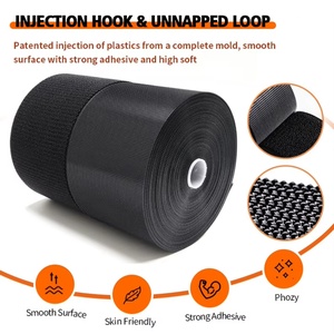 Vente en gros de fermetures à crochets et boucles réutilisables en polyester et nylon double face pour vêtements et sacs à dos - Product Image 5