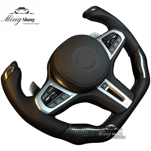 Volante Deportivo de Fibra de Carbono <span class=keywords><strong>M</strong></span> <span class=keywords><strong>Sport</strong></span> para BMW F10 F18 F30 F35 F90 F35 G01 G02 G05 G20 G30 G38 X5 X6 F01 F07 F20 F11 F22 F25 M3 M4 M5 - Product Image 5