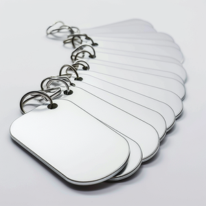 סין נעשה אלומיניום מותאם אישית אלומיניום תליון אלומיניום מותאם אישית תג כלב נירוסטה - Product Image 4