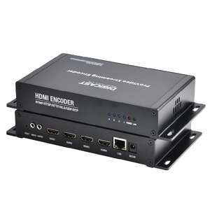 Codificador IP HDCP de 4 <span class=keywords><strong>Canales</strong></span> para Radiodifusión y Televisión H.264/H.265 con Gestión HLS/RTMP Basada en Web - Product Image 1