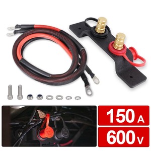 CNSPEED Battery Terminal Extension Cable Set 150A 600V Pure Copper For SUVs Motorhomes <b>Yachts</b> - Product Image 2