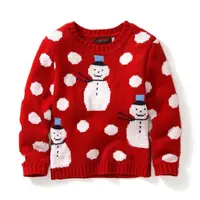 Suéter de Navidad con luz Led para niños, abrigo largo de punto para ordenador, manga de murciélago, botón, informal, venta al por mayor