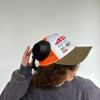 Casquette de baseball trucker brodée colorée, avec patch slogan 'Weekend' et dos en maille, motif 'Healthy Diet' et lettres amusantes, protection solaire, logo personnalisé
