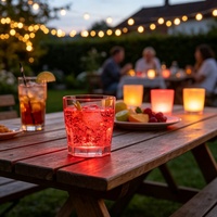 Vaso de Whisky LED Activado por Agua, 6 Colores, Vaso Luminoso, Apto para Alimentos, Irrompible, Reutilizable para Bar, KTV, Fiestas, Bodas y Eventos