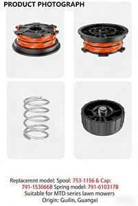 2 pack String <b>Trimmer</b> Bump Head Knob Replacement 791-153066B 791-147153 153066 for MTD Cub Cadet Troy-Bilt Murray Yard-Man - Product Image 3