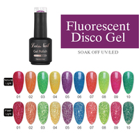 Laissnail 15ml Disco Gel Polish Flash Brillant Réfléchissant Paillettes pour Manucure Nail Art UV Nail Gel Soak-off DIY