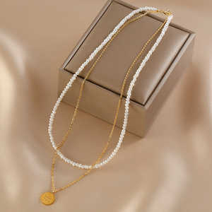 Collier de perles d'eau douce d'été pour femmes, chaîne de clavicule en perles naturelles - Product Image 4