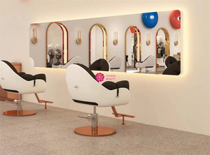 Espejo <span class=keywords><strong>de</strong></span> <span class=keywords><strong>Pared</strong></span> <span class=keywords><strong>para</strong></span> Salón <span class=keywords><strong>de</strong></span> Belleza y Barbería, Diseño Moderno <span class=keywords><strong>de</strong></span> Acero Inoxidable y Vidrio, Fabricado en China, el Mejor - Product Image 3