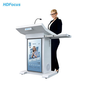 Podium numérique professionnel avec livraison audio claire et levage automatique pour des présentations et des discours efficaces - Product Image 1