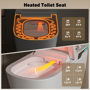 Inodoro Inteligente Eléctrico Onirap US Lock Stock con Bidé, Asiento Calefactado Automático <span class=keywords><strong>y</strong></span> Taza de Cerámica - Product Image 3