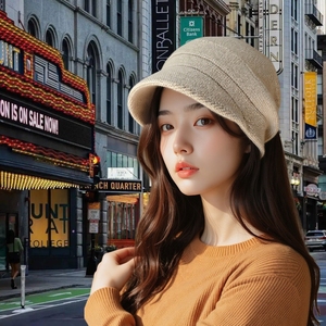 Chapeau d'hiver en tricot doux et moelleux pour femmes, couleur unie, bonnet ample pour <span class=keywords><strong>les</strong></span> sports de plein air et un usage quotidien décontracté par temps froid - Product Image 4