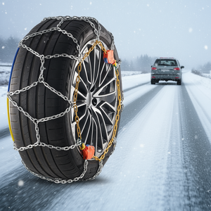 Cadenas de Nieve de Malla de Diamante 205-225mm con Ajuste Automático para Ruedas de Tracción Invernal - Product Image 2