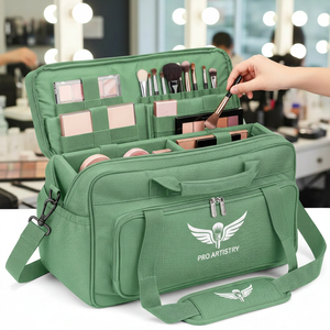 Trousse de <span class=keywords><strong>maquillage</strong></span> grande capacité avec sangles fixes pour le rangement <span class=keywords><strong>professionnel</strong></span> des palettes de <span class=keywords><strong>maquillage</strong></span> - Product Image 2