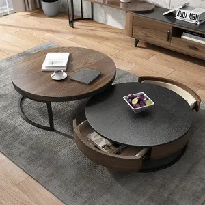 popular elegant OEM coffee wood table table basse bois wooden coffee table modern for hotel